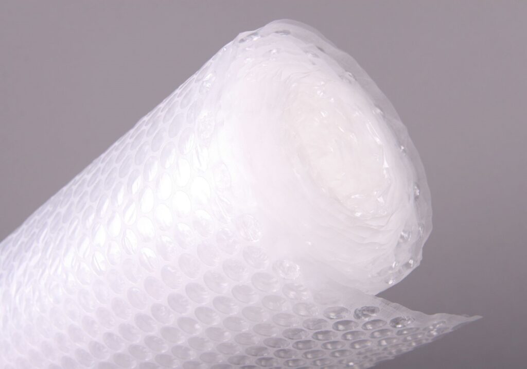 rotolo di pluriball da imballaggio in plastica